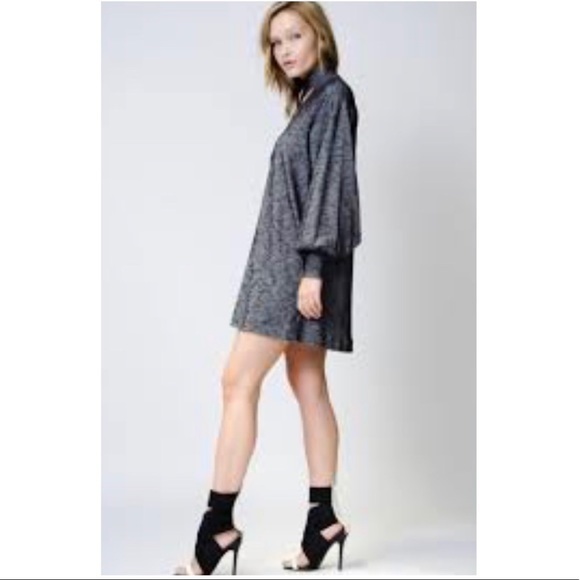 Hanover Cutout Dress Black Ribbed - Picture 3 of 9